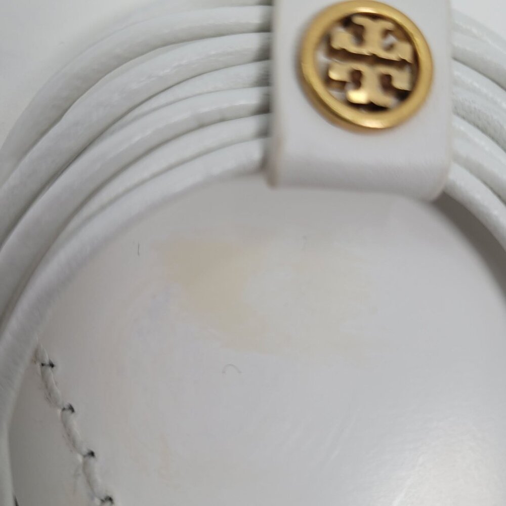 Tory Burch Women’s White Sienna Thong Sandal US Size 6.5 - Picture 9 of 10